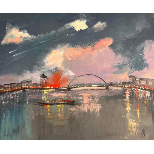 A Burst of Colour, The Squinty Bridge, Glasgow
